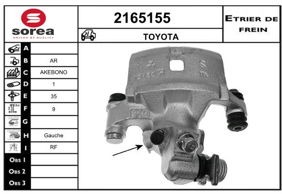 Estribo de freno SEEAC 4165155