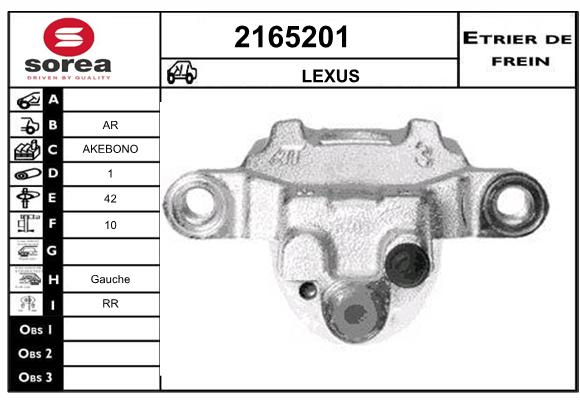 Estribo de freno SEEAC 4165201