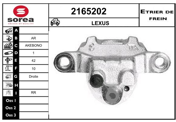 Estribo de freno SEEAC 4165202