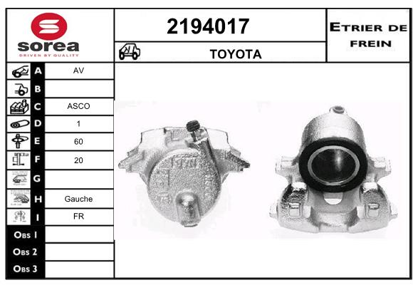 Estribo de freno SEEAC 4194017