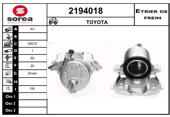 Estribo de freno SEEAC 4194018