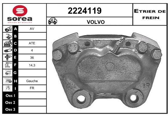 Estribo de freno SEEAC 4224119