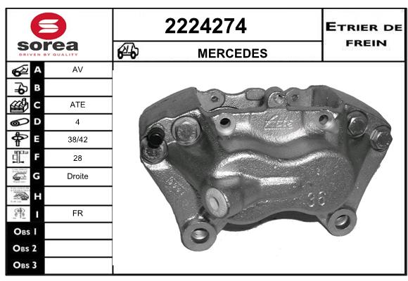 Estribo de freno SEEAC 4224274