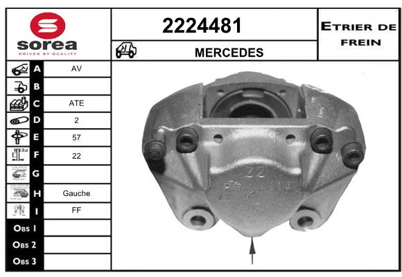 Estribo de freno SEEAC 4224481