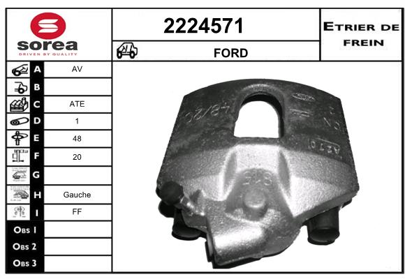 Estribo de freno SEEAC 4224571