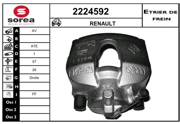 Estribo de freno SEEAC 4224592