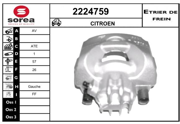 Estribo de freno SEEAC 4224759