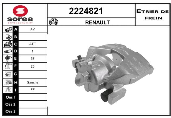 Estribo de freno SEEAC 4224821