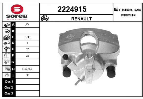 Estribo de freno SEEAC 4224915