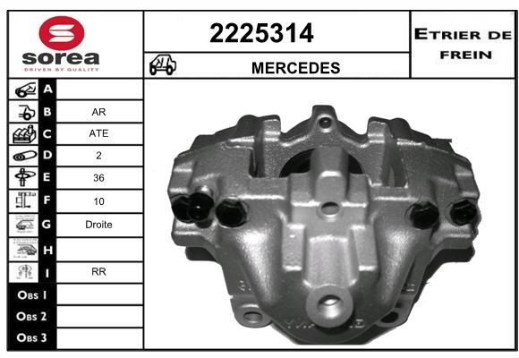 Estribo de freno SEEAC 4225314