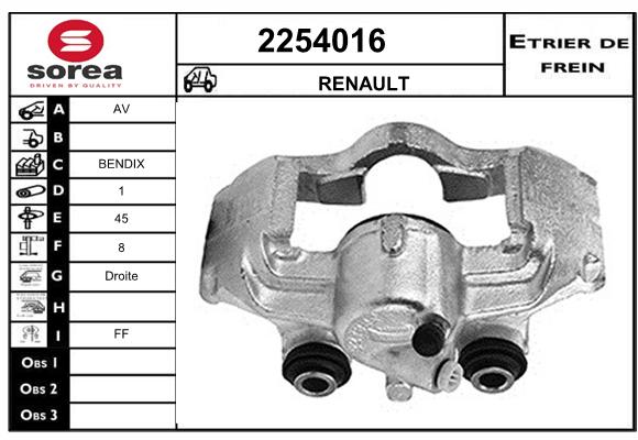 Estribo de freno SEEAC 4254016