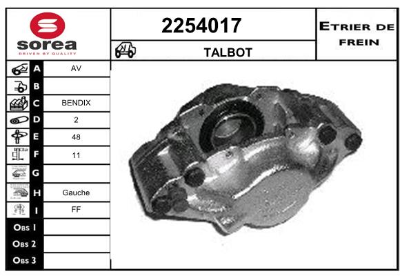 Estribo de freno SEEAC 4254017