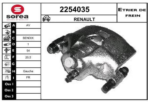 Estribo de freno SEEAC 4254035