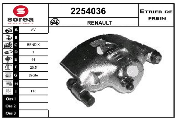 Estribo de freno SEEAC 4254036