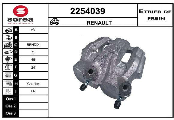 Estribo de freno SEEAC 4254039