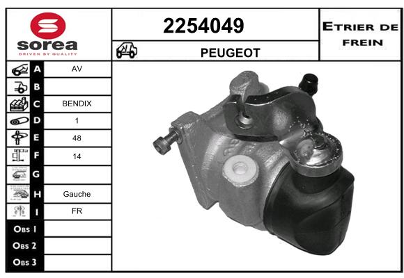 Estribo de freno SEEAC 4254049