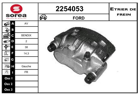 Estribo de freno SEEAC 4254053