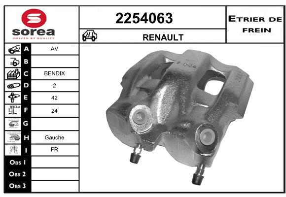 Estribo de freno SEEAC 4254063