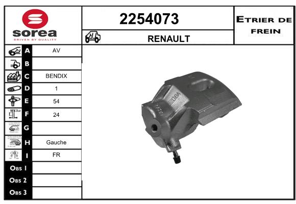 Estribo de freno SEEAC 4254073