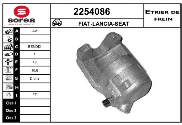 Estribo de freno SEEAC 4254086