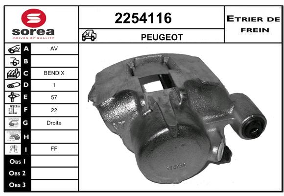 Estribo de freno SEEAC 4254116