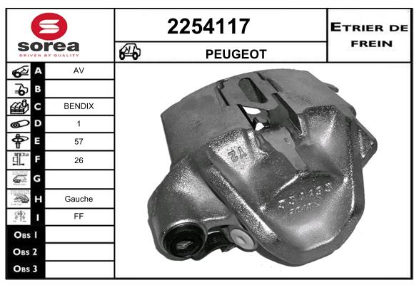 Estribo de freno SEEAC 4254117