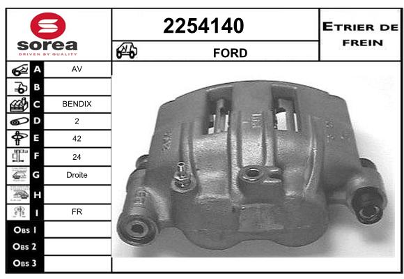 Estribo de freno SEEAC 4254140