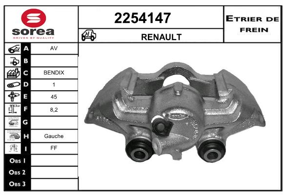 Estribo de freno SEEAC 4254147