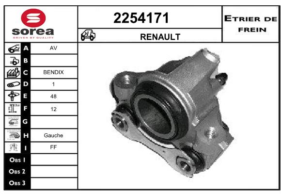 Estribo de freno SEEAC 4254171