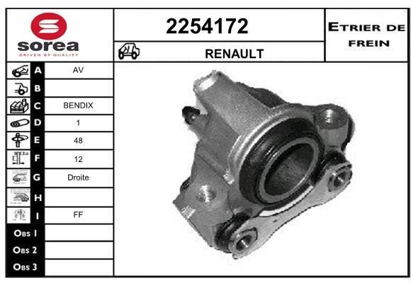 Estribo de freno SEEAC 4254172