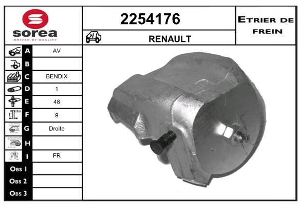 Estribo de freno SEEAC 4254176