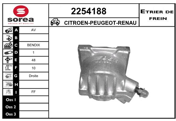 Estribo de freno SEEAC 4254188