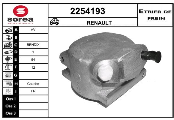 Estribo de freno SEEAC 4254193