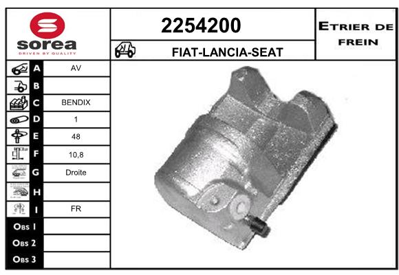 Estribo de freno SEEAC 4254200