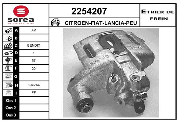 Estribo de freno SEEAC 4254207