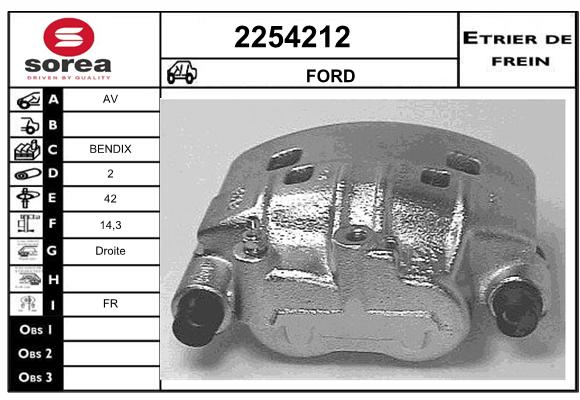 Estribo de freno SEEAC 4254212