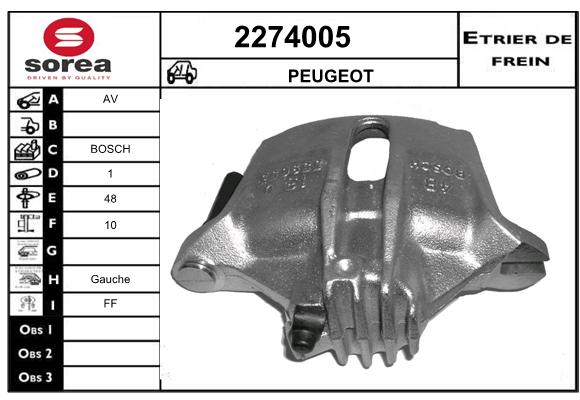 Estribo de freno SEEAC 4274005