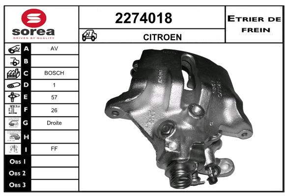 Estribo de freno SEEAC 4274018