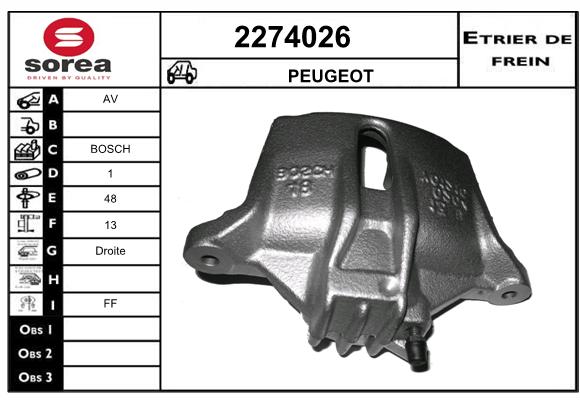 Estribo de freno SEEAC 4274026