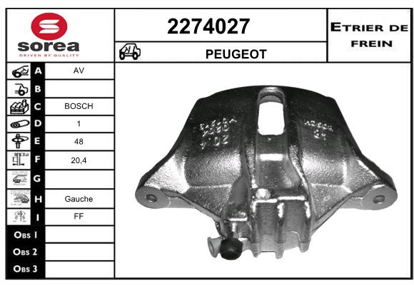 Estribo de freno SEEAC 4274027