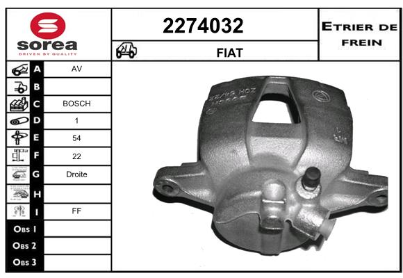 Estribo de freno SEEAC 4274032