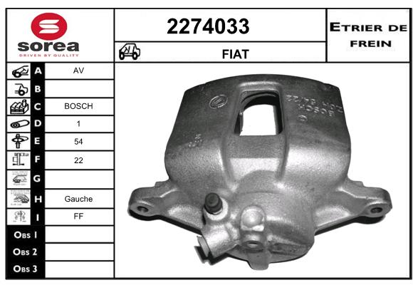 Estribo de freno SEEAC 4274033