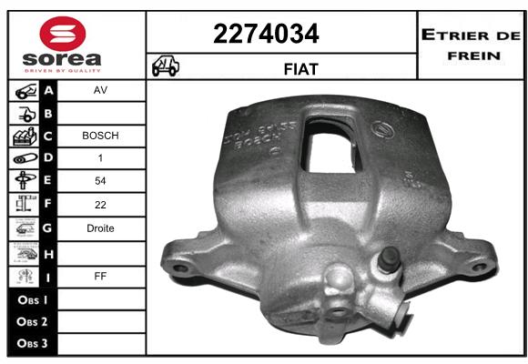 Estribo de freno SEEAC 4274034