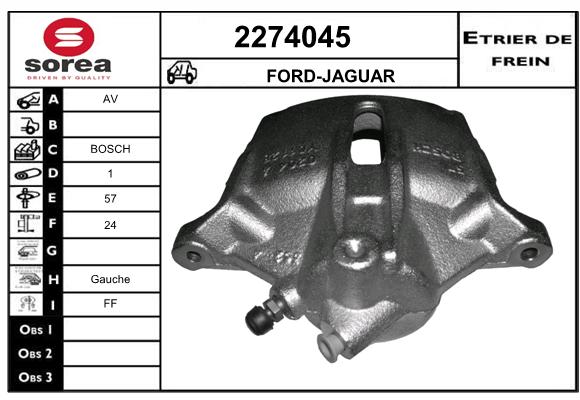 Estribo de freno SEEAC 4274045