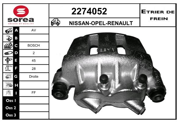 Estribo de freno SEEAC 4274052