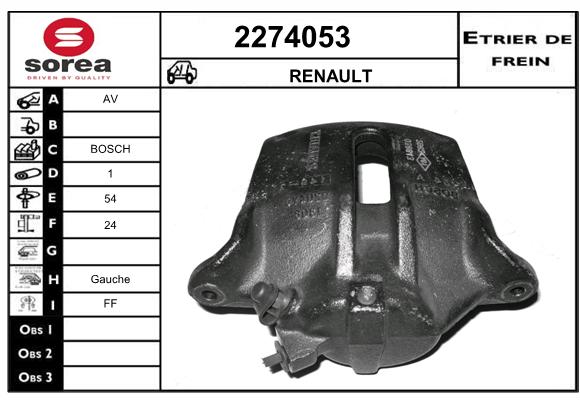 Estribo de freno SEEAC 4274053