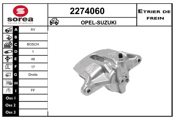 Estribo de freno SEEAC 4274060