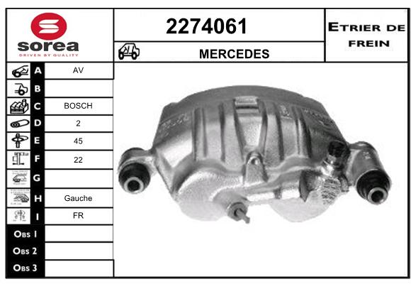 Estribo de freno SEEAC 4274061