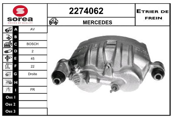 Estribo de freno SEEAC 4274062