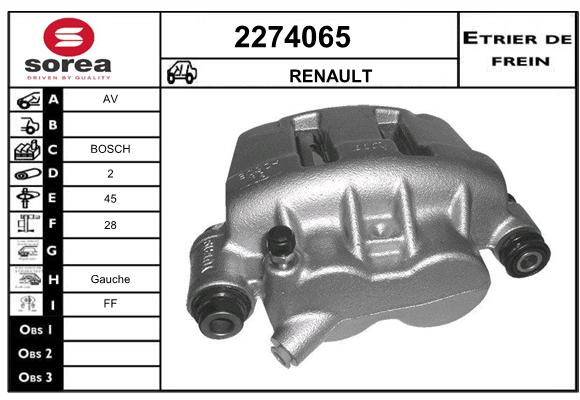 Estribo de freno SEEAC 4274065